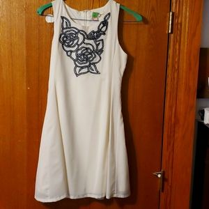 Cream above knee dress size junior L